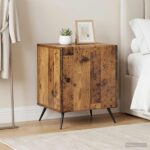 vidaXL Nočný stolík 2 pcs Staré drevo 43 x 34,5 x 50 cm – Obrázok 4