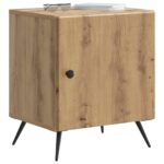 vidaXL Nočný stolík Dub artisan 43 x 34,5 x 50 cm Kompozitné drevo – Obrázok 2