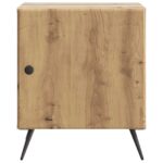 vidaXL Nočný stolík Dub artisan 43 x 34,5 x 50 cm Kompozitné drevo – Obrázok 4