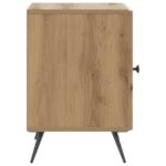 vidaXL Nočný stolík Dub artisan 43 x 34,5 x 50 cm Kompozitné drevo – Obrázok 5