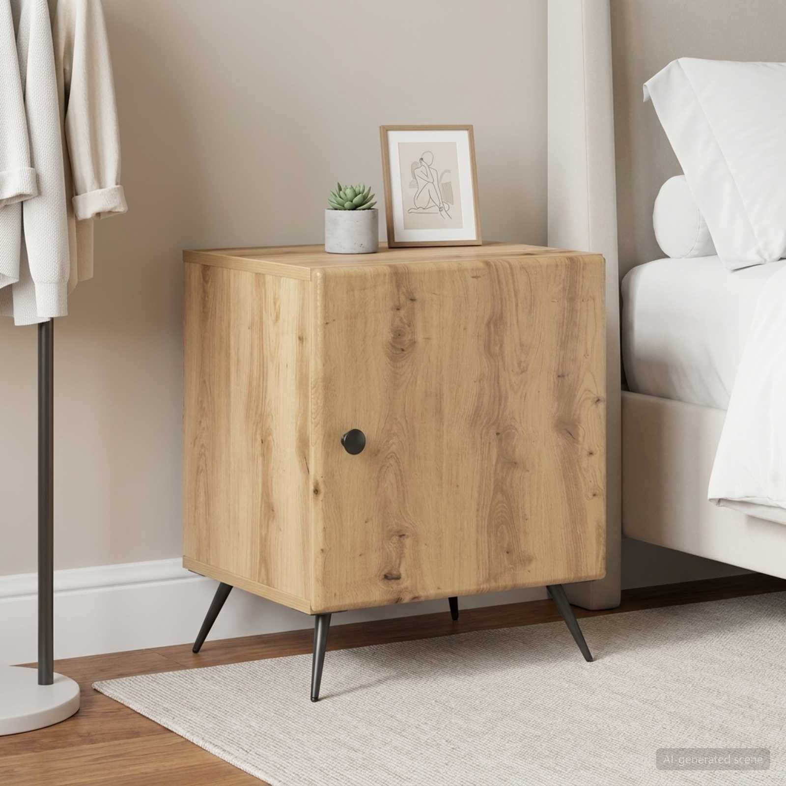 895504_1.jpg vidaXL Nočný stolík 2 pcs Dub artisan 43 x 34,5 x 50 cm – Obrázok 1