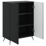 vidaXL Servírovacia skriňa Čierna 66 x 34,5 x 90 cm Kompozitné drevo – Obrázok 5
