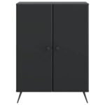 vidaXL Servírovacia skriňa Čierna 66 x 34,5 x 90 cm Kompozitné drevo – Obrázok 6