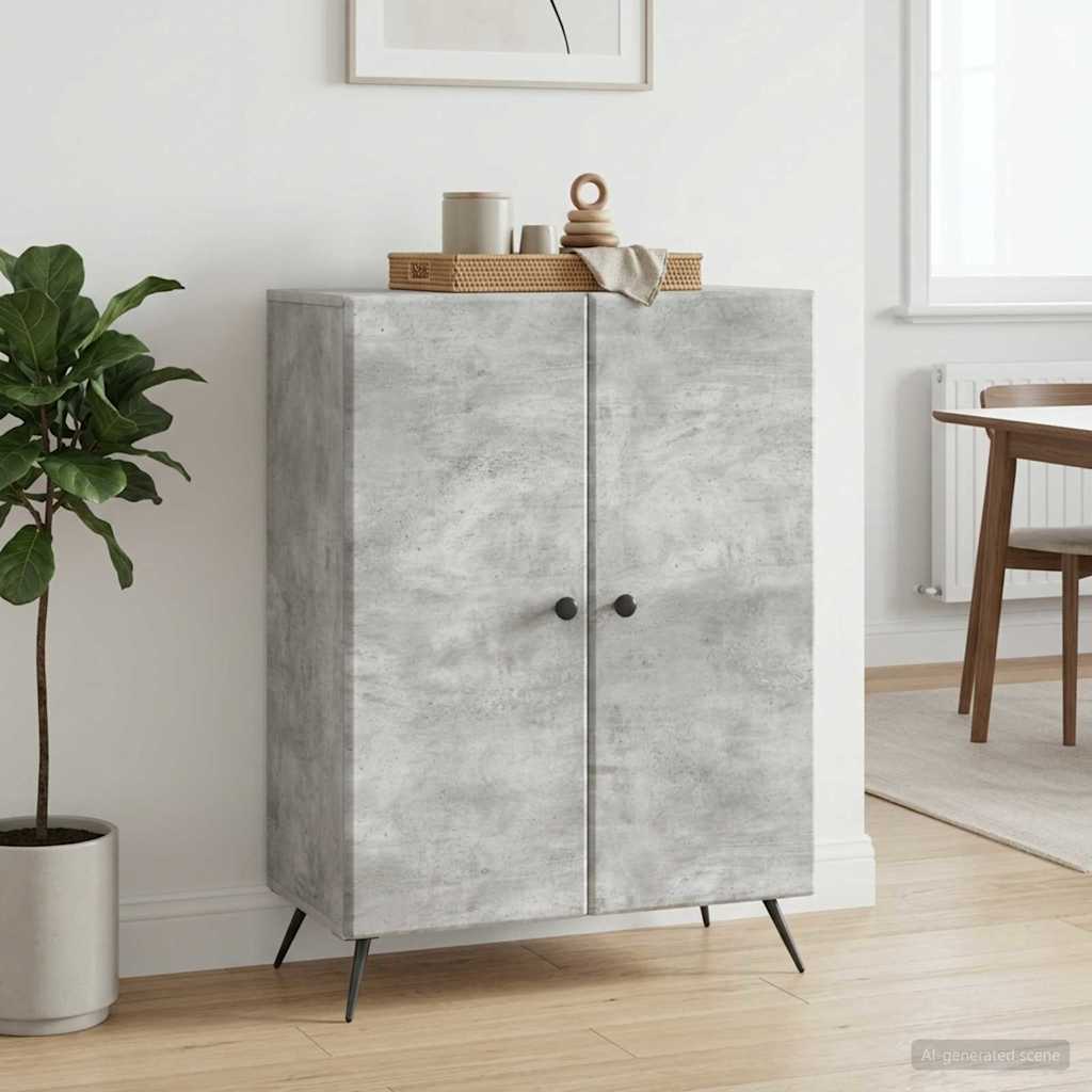 895508_1.jpg vidaXL Servírovacia skriňa Betónovo sivá 66 x 34,5 x 90 cm – Obrázok 1
