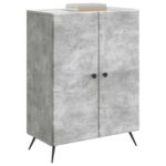 vidaXL Servírovacia skriňa Betónovo sivá 66 x 34,5 x 90 cm – Obrázok 3