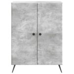 vidaXL Servírovacia skriňa Betónovo sivá 66 x 34,5 x 90 cm – Obrázok 6