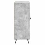 vidaXL Servírovacia skriňa Betónovo sivá 66 x 34,5 x 90 cm – Obrázok 7