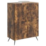 vidaXL Servírovacia skriňa Dymový dub 66 x 34,5 x 90 cm – Obrázok 3