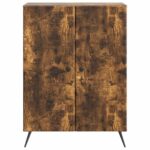vidaXL Servírovacia skriňa Dymový dub 66 x 34,5 x 90 cm – Obrázok 6