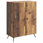 vidaXL Servírovacia skriňa Staré drevo 66 x 34,5 x 90 cm – Obrázok 2
