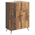 vidaXL Servírovacia skriňa Staré drevo 66 x 34,5 x 90 cm – Obrázok 3