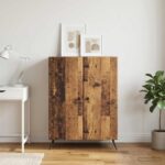 vidaXL Servírovacia skriňa Staré drevo 66 x 34,5 x 90 cm – Obrázok 4