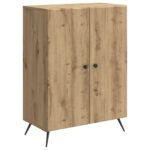 vidaXL Servírovacia skriňa Dub artisan 66 x 34,5 x 90 cm – Obrázok 2