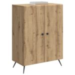 vidaXL Servírovacia skriňa Dub artisan 66 x 34,5 x 90 cm – Obrázok 3