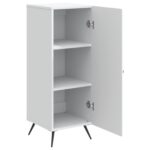 vidaXL Servírovacia skriňa Biela 33 x 34,5 x 90 cm Kompozitné drevo – Obrázok 5