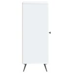 vidaXL Servírovacia skriňa Biela 33 x 34,5 x 90 cm Kompozitné drevo – Obrázok 7
