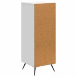 vidaXL Servírovacia skriňa Biela 33 x 34,5 x 90 cm Kompozitné drevo – Obrázok 8