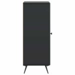 vidaXL Servírovacia skriňa Čierna 33 x 34,5 x 90 cm Kompozitné drevo – Obrázok 7