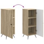 vidaXL Servírovacia skriňa Dub sonoma 33 x 34,5 x 90 cm – Obrázok 11