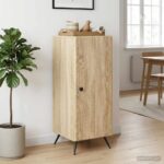 vidaXL Servírovacia skriňa Dub sonoma 33 x 34,5 x 90 cm – Obrázok 4