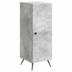 vidaXL Servírovacia skriňa Betónovo sivá 33 x 34,5 x 90 cm – Obrázok 2