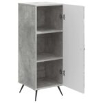 vidaXL Servírovacia skriňa Betónovo sivá 33 x 34,5 x 90 cm – Obrázok 5