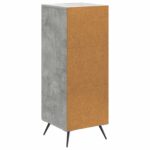 vidaXL Servírovacia skriňa Betónovo sivá 33 x 34,5 x 90 cm – Obrázok 8