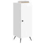 vidaXL Servírovacia skriňa Biela s vysokým leskom 33 x 34,5 x 90 cm – Obrázok 3
