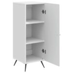 vidaXL Servírovacia skriňa Biela s vysokým leskom 33 x 34,5 x 90 cm – Obrázok 5