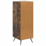 vidaXL Servírovacia skriňa Dymový dub 33 x 34,5 x 90 cm – Obrázok 8
