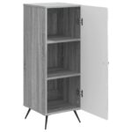 vidaXL Servírovacia skriňa Sivá sonoma 33 x 34,5 x 90 cm – Obrázok 5