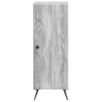vidaXL Servírovacia skriňa Sivá sonoma 33 x 34,5 x 90 cm – Obrázok 6