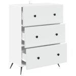 vidaXL Zásuvkový kabinet Biela 66 x 34,5 x 90 cm Kompozitné drevo – Obrázok 4