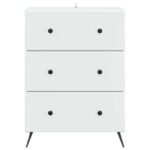 vidaXL Zásuvkový kabinet Biela 66 x 34,5 x 90 cm Kompozitné drevo – Obrázok 5
