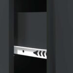 vidaXL Zásuvkový kabinet Čierna 66 x 34,5 x 90 cm Kompozitné drevo – Obrázok 8