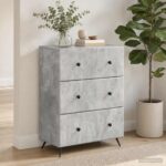 vidaXL Zásuvkový kabinet Betónovo sivá 66 x 34,5 x 90 cm – Obrázok 12