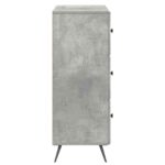 vidaXL Zásuvkový kabinet Betónovo sivá 66 x 34,5 x 90 cm – Obrázok 5