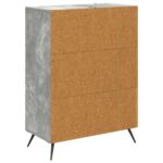 vidaXL Zásuvkový kabinet Betónovo sivá 66 x 34,5 x 90 cm – Obrázok 6