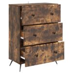 vidaXL Zásuvkový kabinet Dymový dub 66 x 34,5 x 90 cm Kompozitné drevo – Obrázok 3