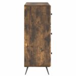vidaXL Zásuvkový kabinet Dymový dub 66 x 34,5 x 90 cm Kompozitné drevo – Obrázok 5