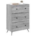 vidaXL Zásuvkový kabinet Sivá sonoma 66 x 34,5 x 90 cm – Obrázok 2