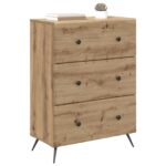 vidaXL Zásuvkový kabinet Dub artisan 66 x 34,5 x 90 cm – Obrázok 2