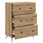 vidaXL Zásuvkový kabinet Dub artisan 66 x 34,5 x 90 cm – Obrázok 3