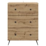 vidaXL Zásuvkový kabinet Dub artisan 66 x 34,5 x 90 cm – Obrázok 4