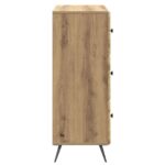 vidaXL Zásuvkový kabinet Dub artisan 66 x 34,5 x 90 cm – Obrázok 5