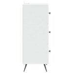 vidaXL Zásuvkový kabinet Biela 33 x 34,5 x 90 cm Kompozitné drevo – Obrázok 5