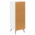 vidaXL Zásuvkový kabinet Biela 33 x 34,5 x 90 cm Kompozitné drevo – Obrázok 6
