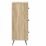 vidaXL Zásuvkový kabinet Dub sonoma 33 x 34,5 x 90 cm Kompozitné drevo – Obrázok 5