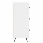 vidaXL Zásuvkový kabinet Biela s vysokým leskom 33 x 34,5 x 90 cm – Obrázok 5