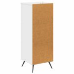 vidaXL Zásuvkový kabinet Biela s vysokým leskom 33 x 34,5 x 90 cm – Obrázok 6